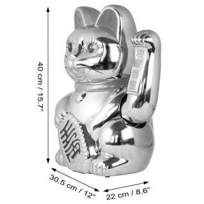 Maneki-neko gelukskat, golvende kat, 40 cm, goud