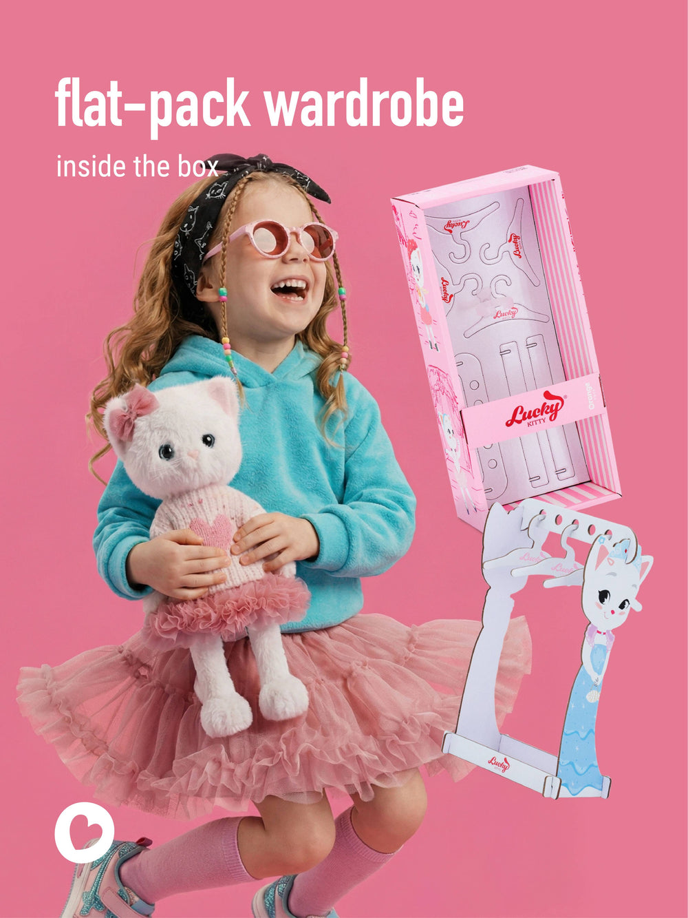 Peluche, Lucky Kitty, Lucky Sophie : Charme tendre 38 cm, 3 ans et +