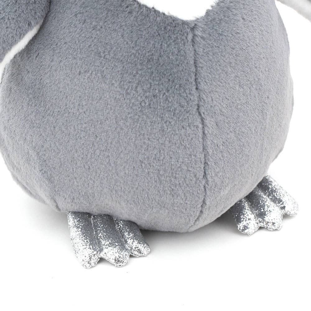 Fluffy the Grey Penguin Plush Toy - 22 cm - Suitable from 0 months