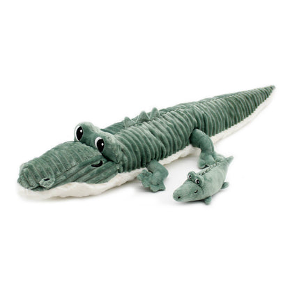 LES PTIPOTOS - CROCODILE MAMAN & BÉBÉ VERT 57 CM