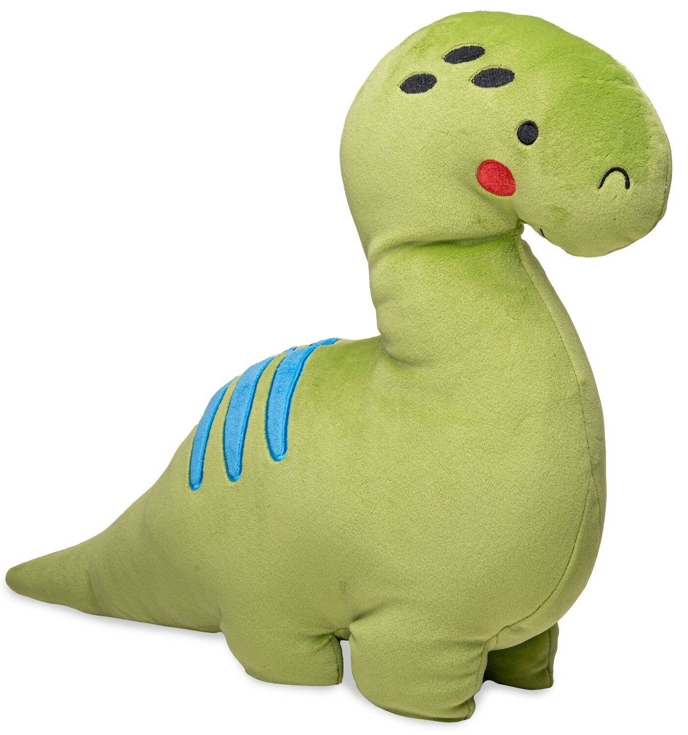 Coussin Peluche Dinosaure vert