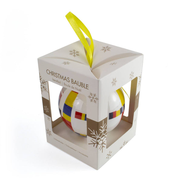 Ornement de Noël incassable Mondriaan Boogie Woogie