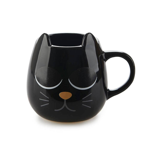 Mug rond Chat noir « Wake up »