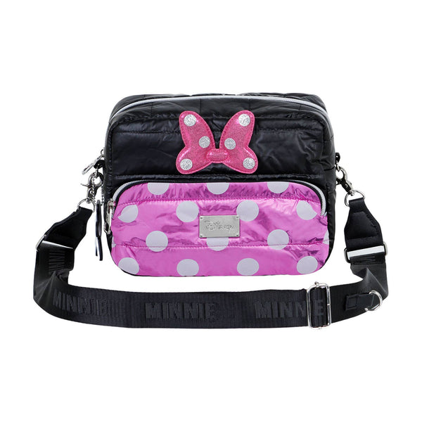 Minnie Mouse schoudertas met airbag en biscuitkleurige vulling.