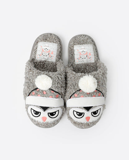 Chaussons Femme - Chouette "Winter Owl"