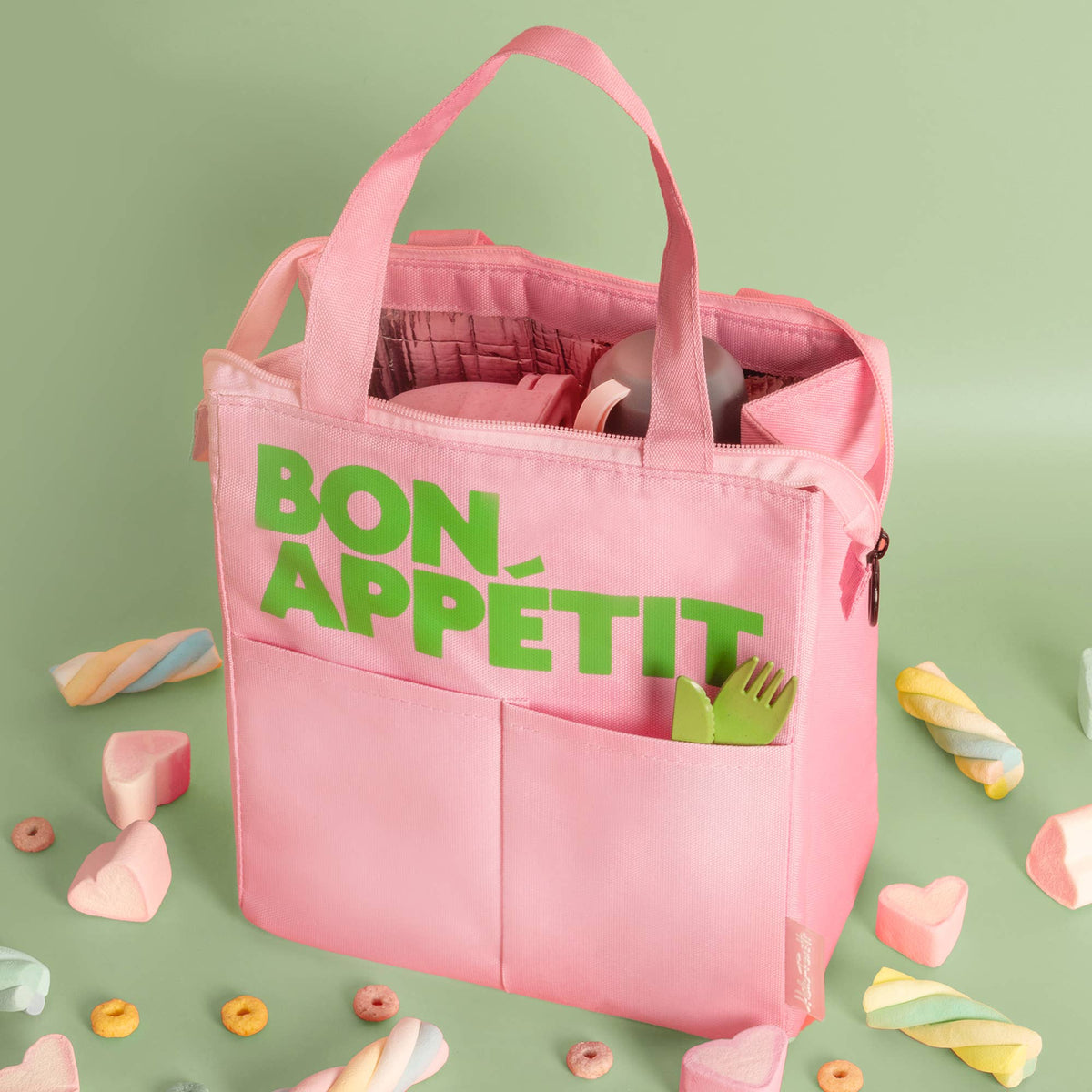Sac Isotherme "Bon Appétit" - Rose