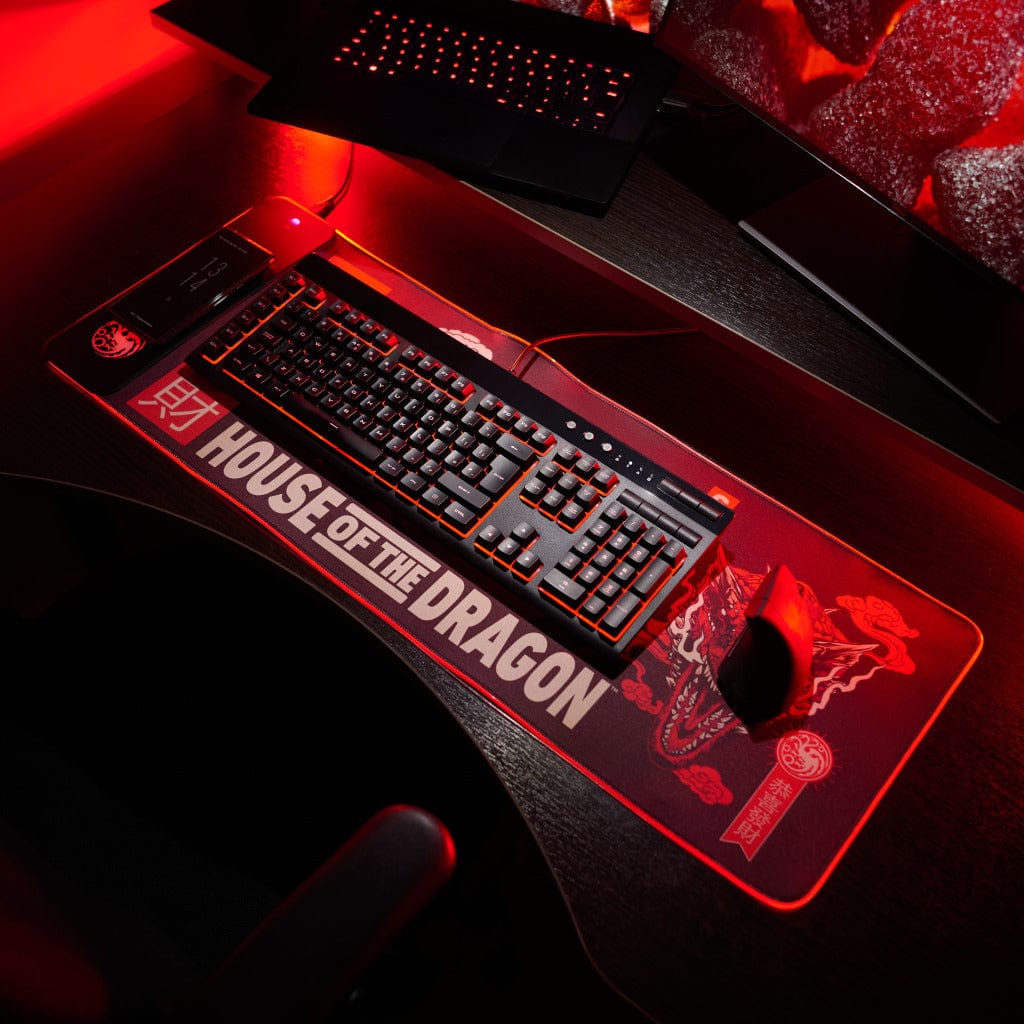 House of Dragons - Oversize Gaming Mat & Mobile Charger
