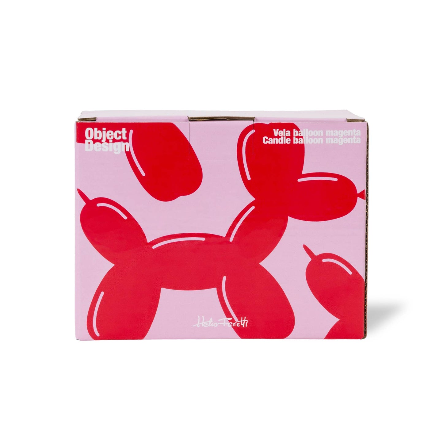 Magenta Balloon Dog Candle