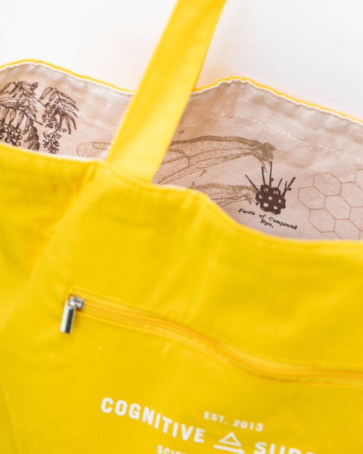 Sac Fourre Tout en Toile Abeilles