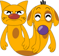 Catdog en peluche (23cm)