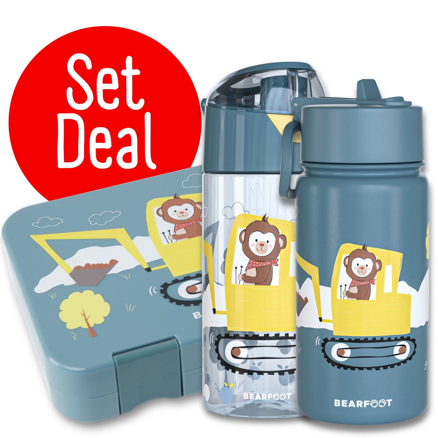 Bagger Bundle - Bento Box M & Trinkflasche 450ml & Isolierflasche 400ml