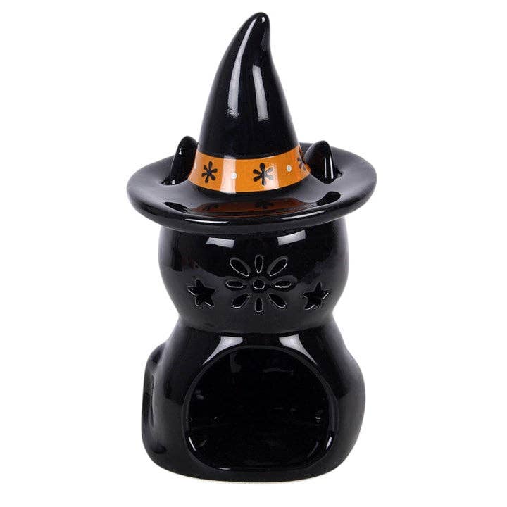 Brûle-parfum Halloween Chat noir Frightful Folk