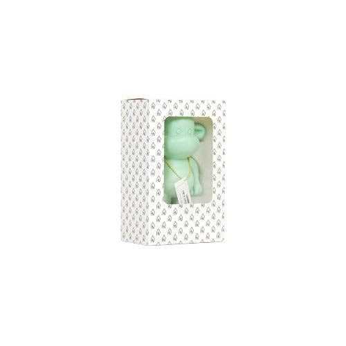 Decoratie - Apenbeeldje 'De Legende' - Polyresin - Mintgroen - 11x7x19cm