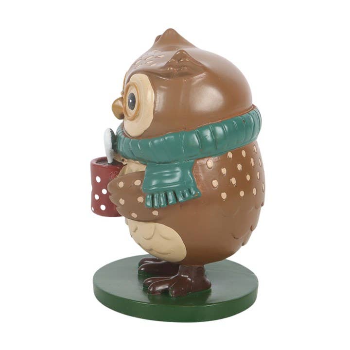 "Oliver" figurine ornament — Autumn owl