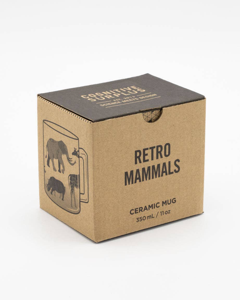 Mug Rétro Mammifères (350 ml) – produit scientifique Cognitive Surplus EU, vue 3