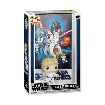 Pop! Movie Poster Luke Skywalker avec R2-D2