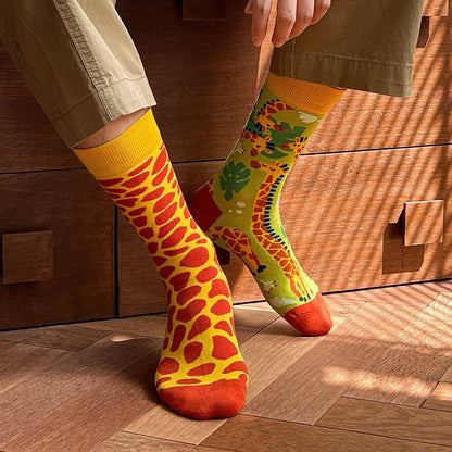 Chaussettes Dépareillées Girafes