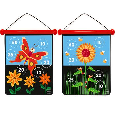 Scratch Active Play: JEU DE FLÉCHETTES MAGNÉTIQUES medium / Jardin 40x31cm, imprimé en double face, en tube, 5+