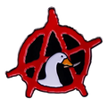Anarchist White Duck Pin