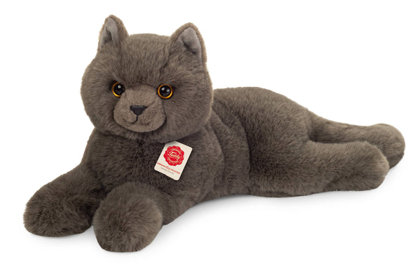 Peluche Chat Chartreux Couché - Teddy Hermann