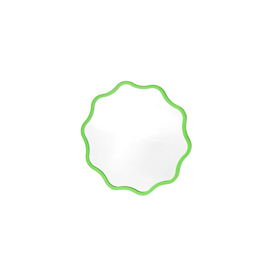 Miroir de maquillage - Rond - Vert - 25x1x25cm
