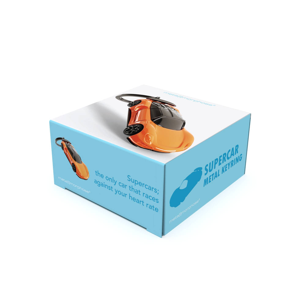 Orange Supercar Keychain