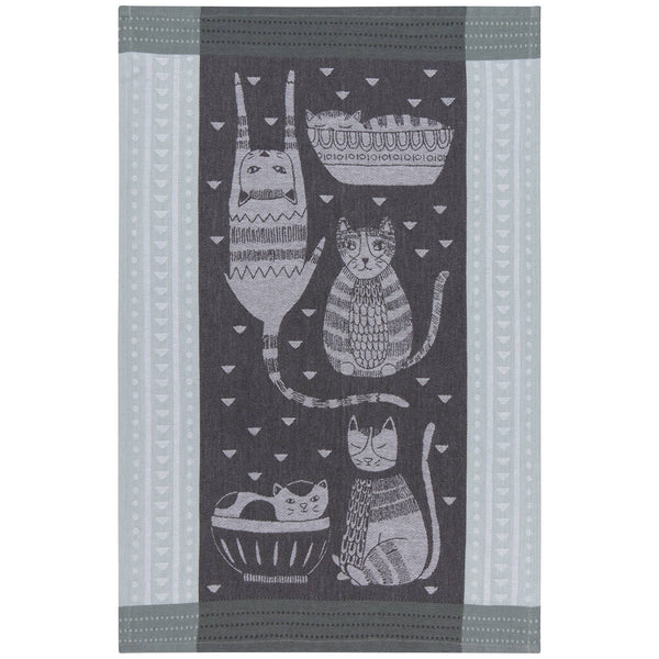 Torchon en jacquard Purr Party