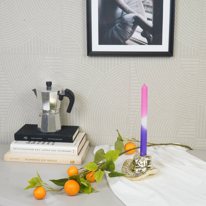 Kandelaar - Cowboyhoed - Keramiek - Goud - 13,5x11x7 cm