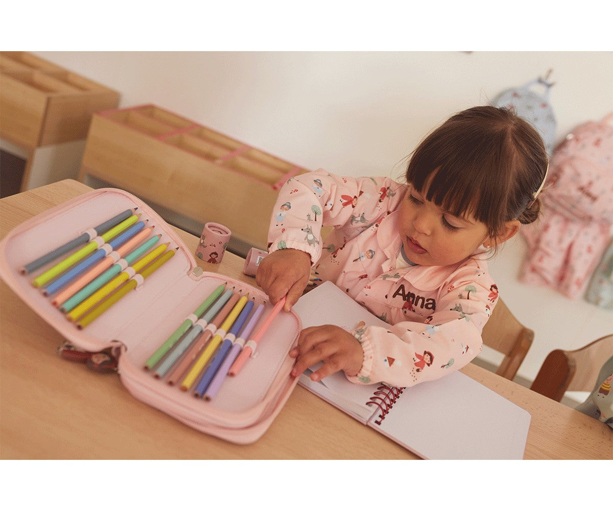 Geometric Nature School Notebook