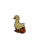 White Duck Mummy Halloween Pin