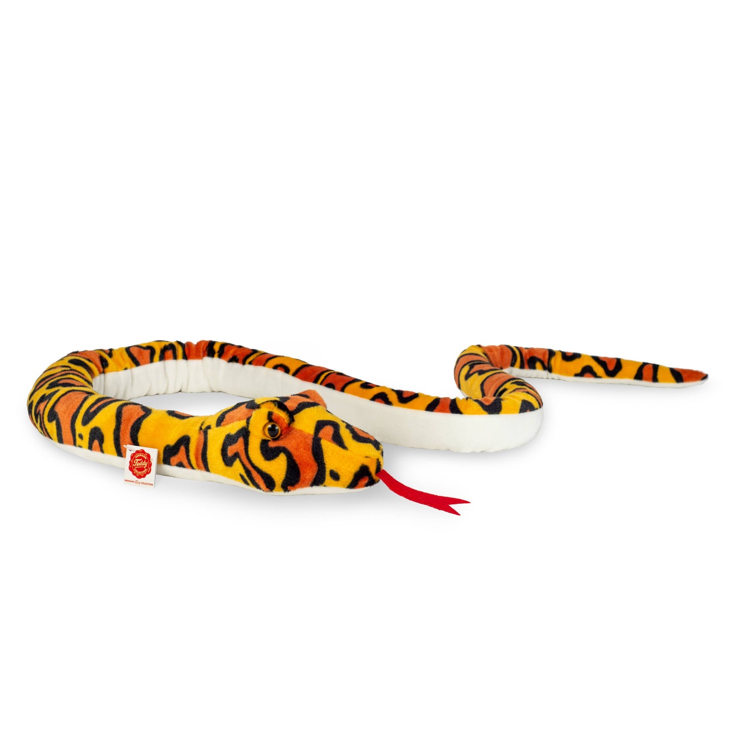 Peluche Serpent orange-jaune