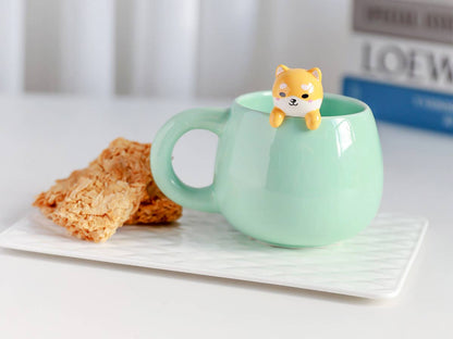 Mug avec Figurine Shiba Inu