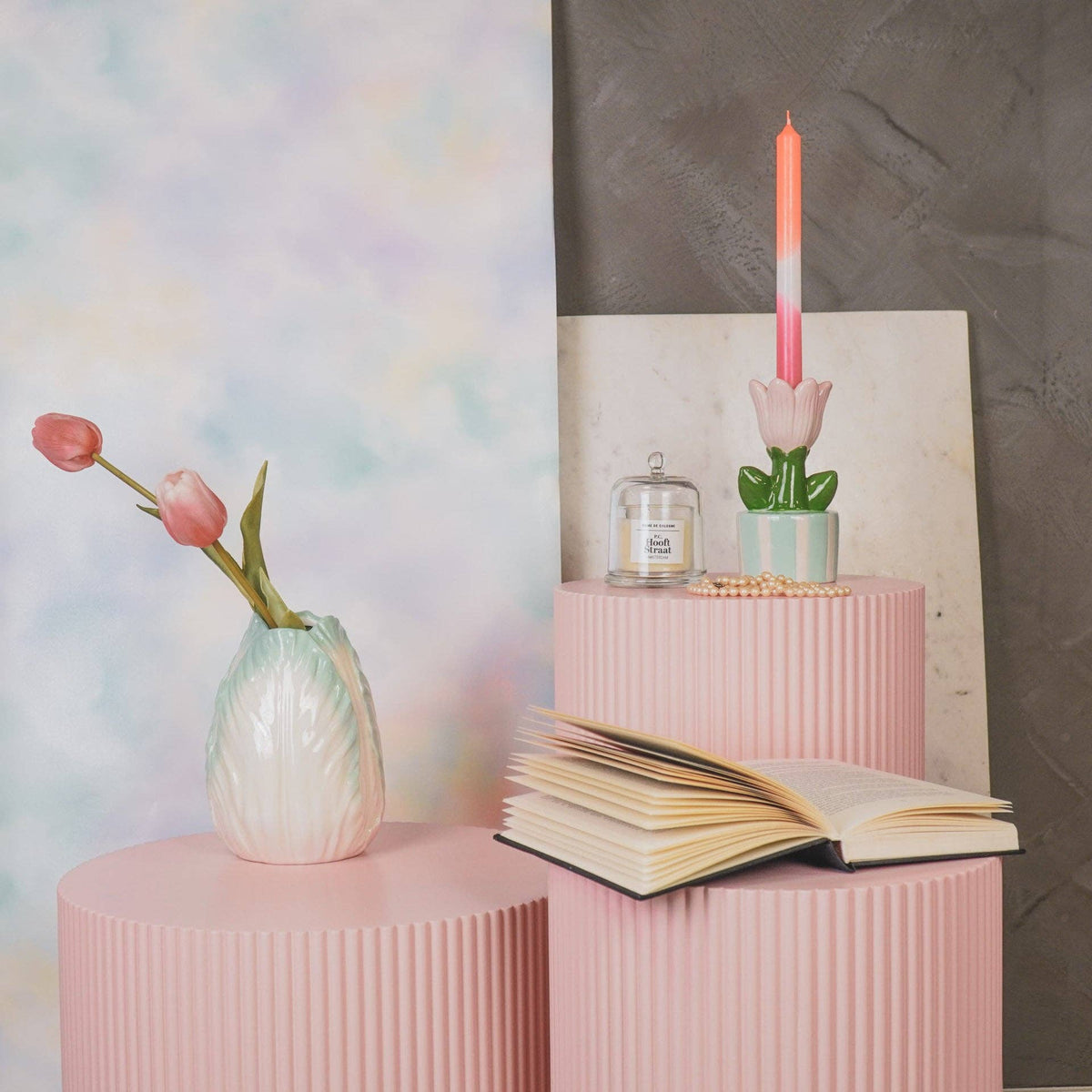 Vase Tête de Tulipe - Menthe