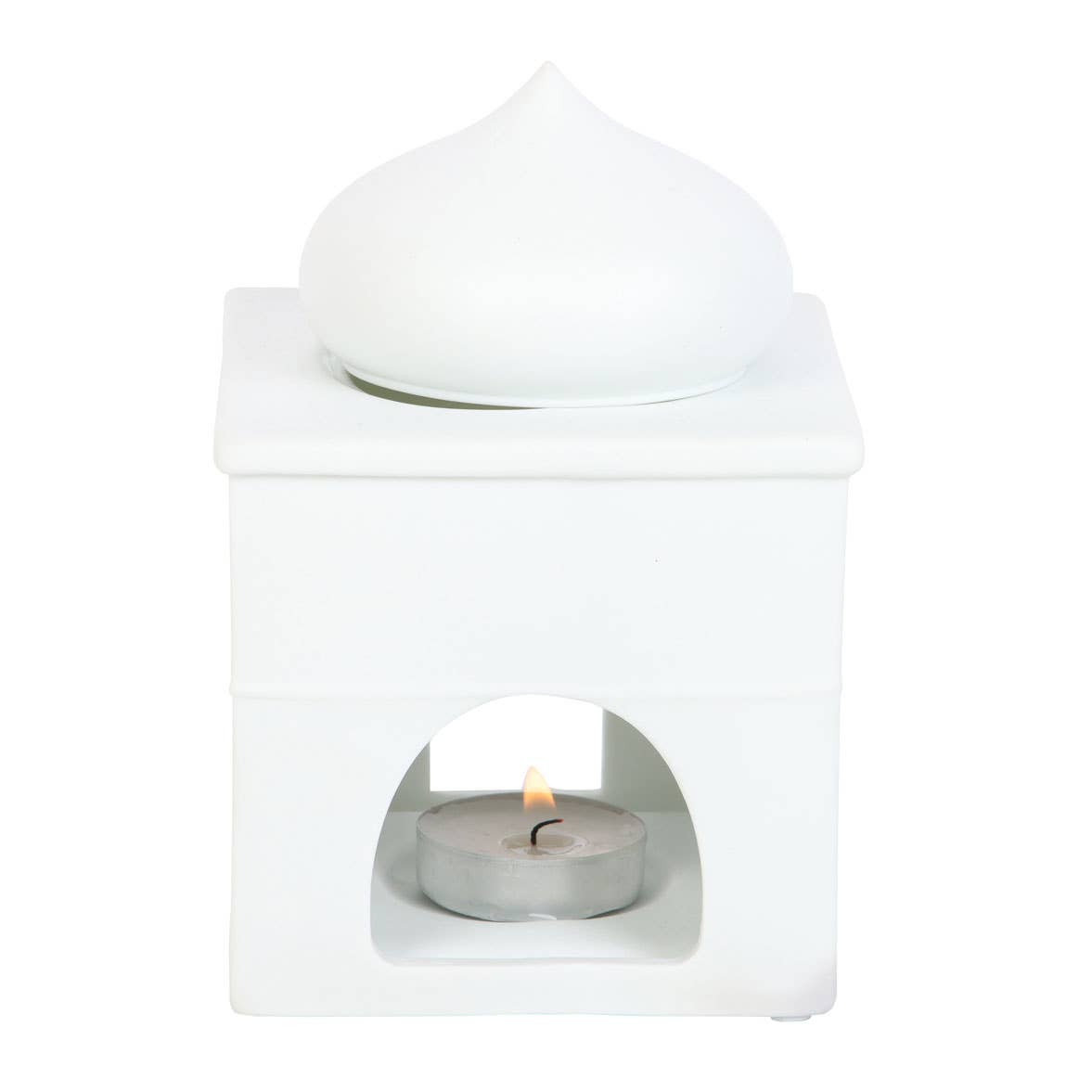 Brûle-huile et porte-encens en forme de mosquée