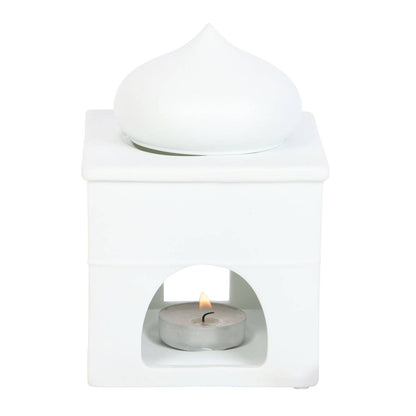 Brûle-huile et porte-encens en forme de mosquée