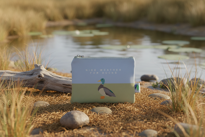 Mallard Duck Zipped Coin Purse