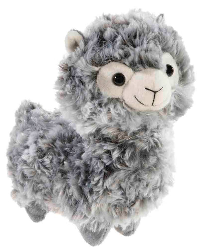 Heunec kleine lama met krulvacht knuffel — 18 cm, 3 mogelijke kleuren