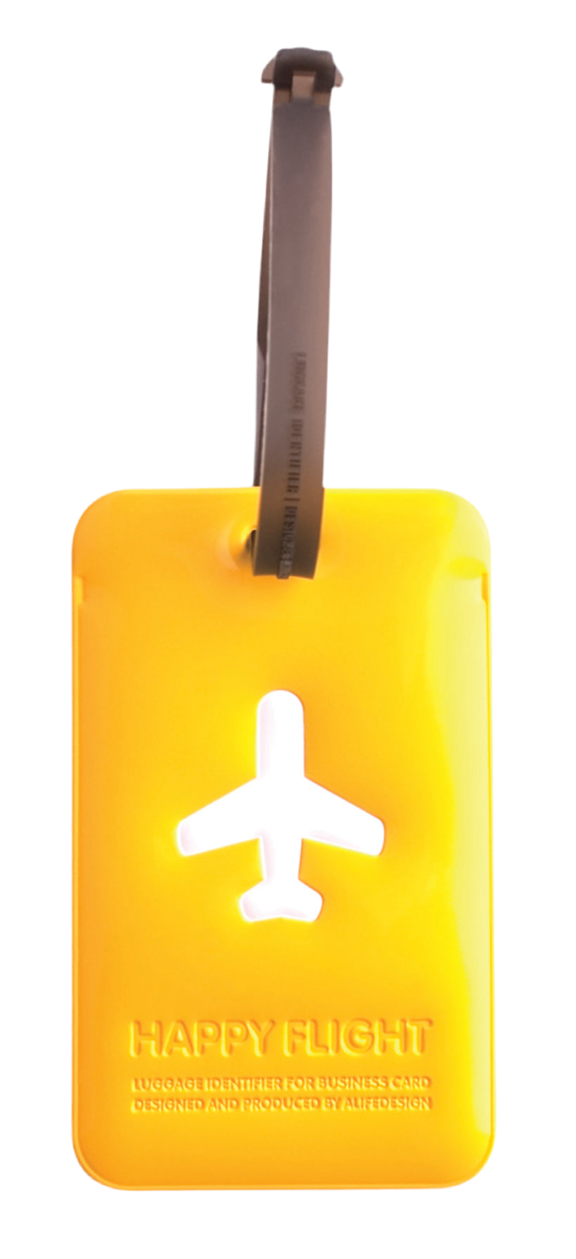 Etiquette de bagage rectangle