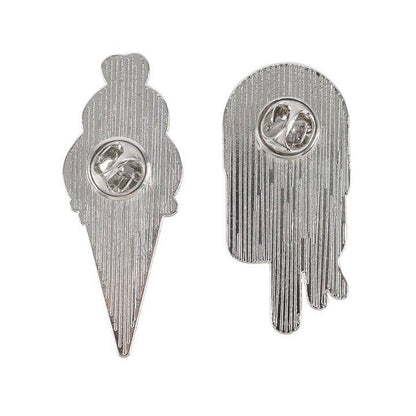 "Melting Goth Ice Cream" Enamel Pins