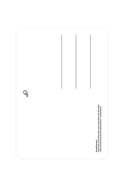 Carte postale Canard de mer Noire