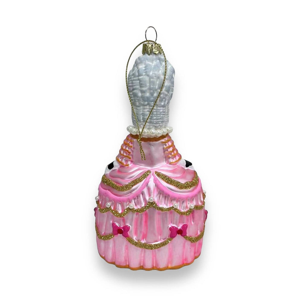 Marie Antoinette Tuxedo Cat Christmas Ornament “Let Them Eat”