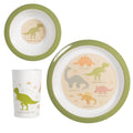 Set Vaisselle Enfant Dinosaures "Desert Dino" – Assiette, Verre et Tasse