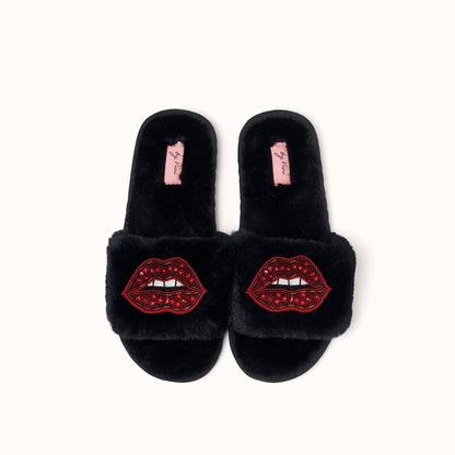 Paire de broches pour Chaussons - Lèvres