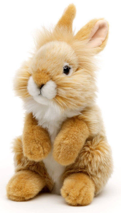 Peluche Lapin angora, debout (beige)