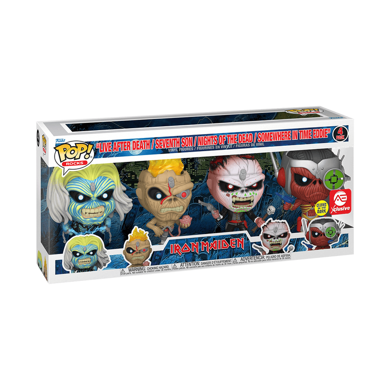 Pop! Iron Maiden Glow - 4-Pack