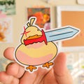 Sticker Canard avec Épée