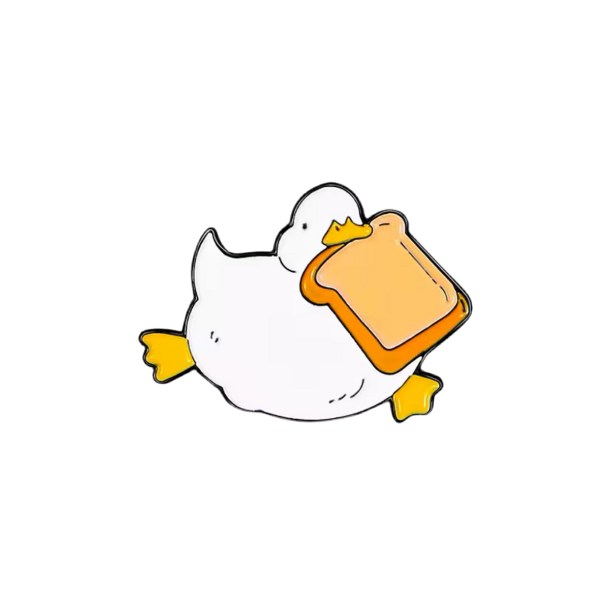 Witte Eend Speld op Gesneden Brood