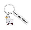 Porte-clés Canard Blanc « Don’t Duck with Me »