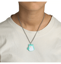 Winston Owl Mirror Picture Open Locket Squish Necklace