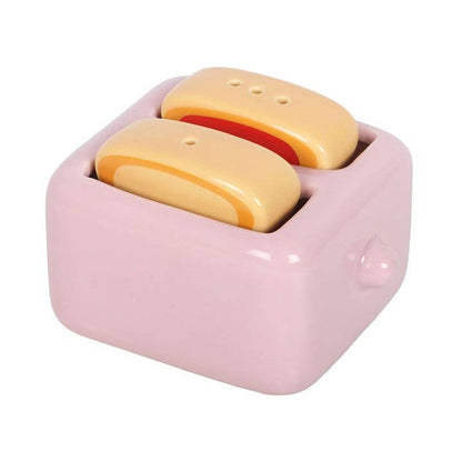 Sel et poivre Toasts kawaii avec support grille-pain